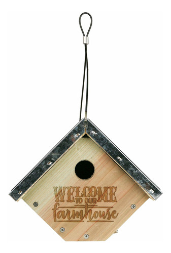 Wild Wings Wwgh1-deco - Casa De Madera De Cedro Galvanizada.