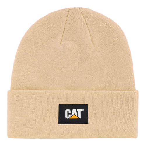 Gorro Cat Label Cuff Beani Crema Unisex