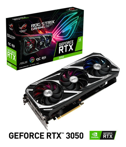 Tarjeta De Video Gamerasus Rogstrix Rtx3050 Nvidia 8gb Gddr6