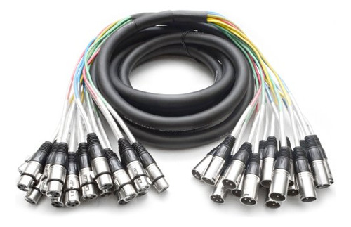 Cable De Serpiente Xlr De 16 Canales - 15 Pies - Para Audio