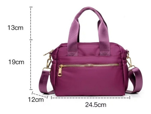Imagen 4 de 7 de Bolsa Mochila Crossbody Bandolera Mujer Shoulder Bag