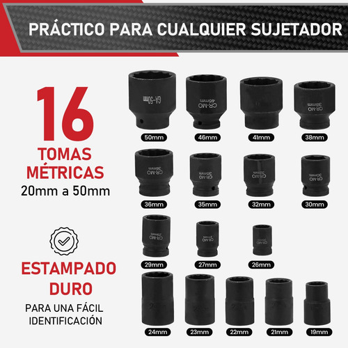Juego De 21 Dados 3/4 Profesional Con Matraca Y Extensión