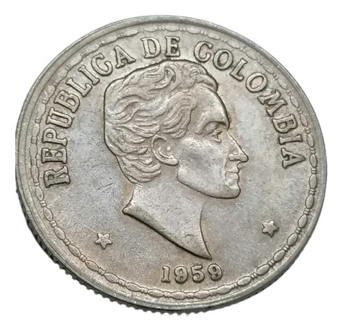 Colombia Moneda 50 Centavos 1959