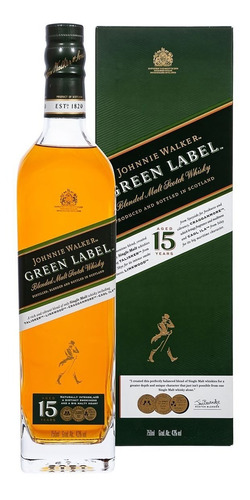 Whisky Green Label Johnnie Walker 15 Anos 750ml 