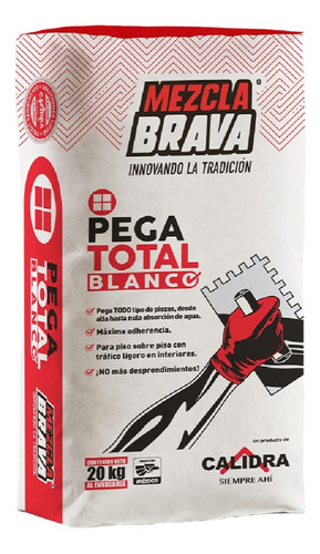 Adhesivo Piso Sobre Piso - Pega Total Blanco Mezcla Brava