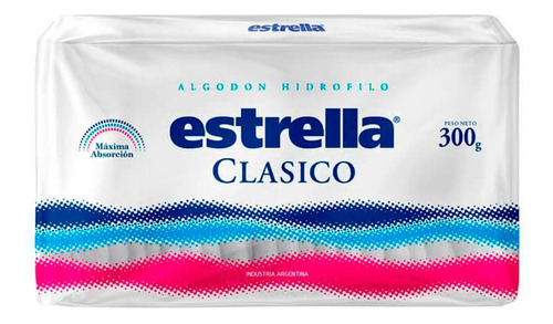 Pack X 36 Unid. Algodon  Clasico 300 Gr Estrella Algodones