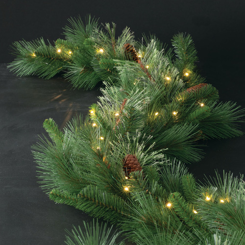 Guirnalda De Navidad Preiluminada 274 Cm Con Luces Blancas
