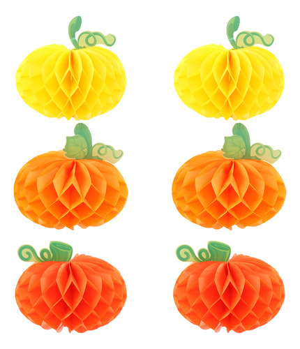 Bolas En Forma De Panal De Calabaza Para Halloween, 6 Unidad