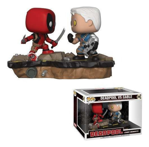 Figura De Acción  Deadpool & Cable Comic Moments: Deadpool Vs Cable 30972 De Funko Pop!