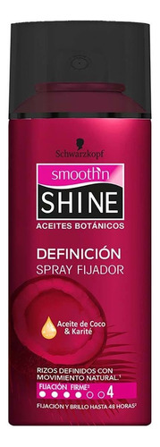 Spray Para Peinar Schwarzkopf Smooth'n Shine Definición Cabello Rizado 300ml