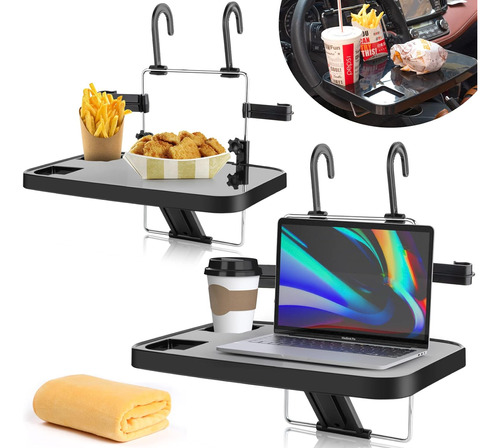 Bandeja Portátil Plegable Para Asiento De Automóvil Para Com