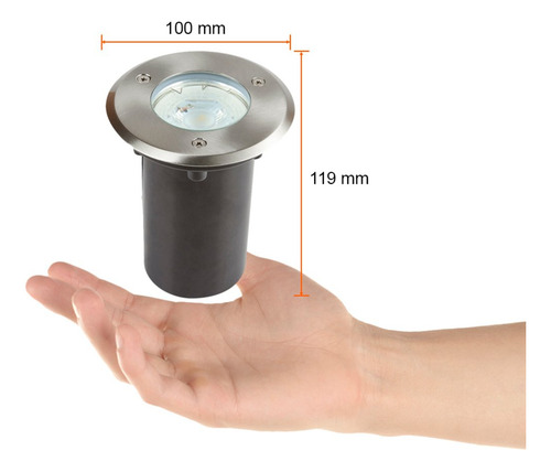 Lámpara Piso Empotrable Tecnolite Exterior 50 W Sin Foco