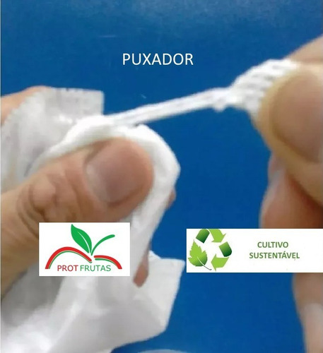 Sacos Agro Tnt C/ Elástico 25x32cm Proteção Frutas 100un
