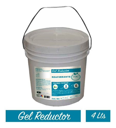 Gel Reductor Reafirmante Para Cuerpo Algas Marinas  4 Lts.