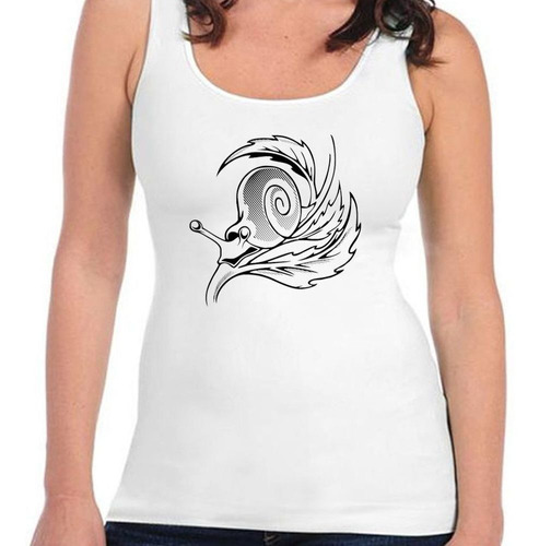 Musculosa Tattoo Caracol Sobre Una Hoja Art