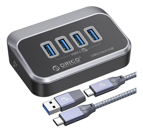 Hub De 4 Puertos Usb 3.2, 10 Gbps, 1m, C A C