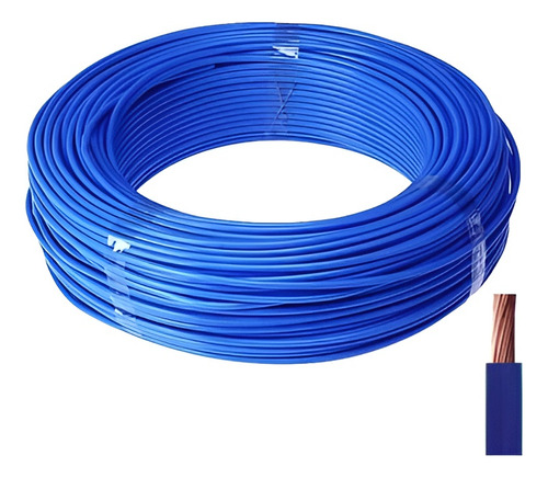 Cabo Flexivel Azul- Velper 6,00mm Com 100 Metros