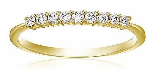 Vir Joyas 1-5 Cttw Diamante Anillo De Boda En Oro Amarillo D