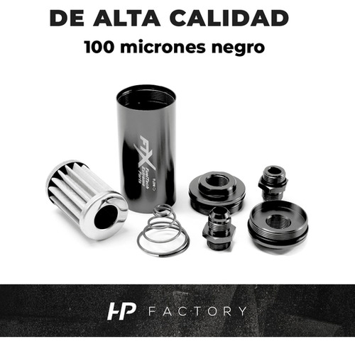 Filtro De Combustible An8 100 Micrones Negro Ftx Fueltech