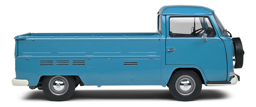 Miniatura Volkswagen Kombi T2 Pick Up 1968 Azul 1:18 Solido