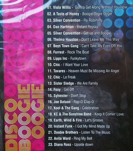 Dvd Disco Boogie Oogie Flashback Anos 70/ Disco Music