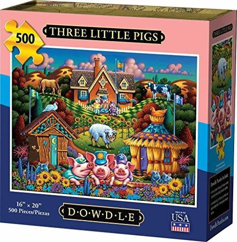 Puzle Dowdle Jigsaw Puzle De Tres Cerdos Pequenos 500 Piezas