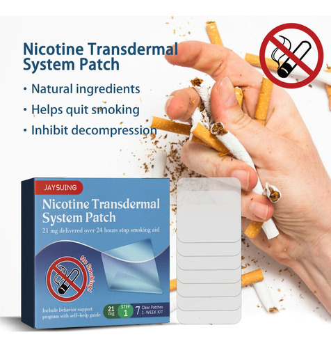Parches De Nicotina, 2 Unidades, Para Dejar De Fumar, Paso 1