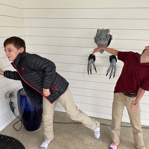 Objeto Decorativo De Dinosaurio Montado En Forma De Escultur