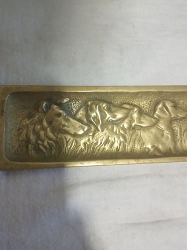 Antiguo Posa Lapiceras Decada Del 20 En Bronce Ver Fotos (Usado)