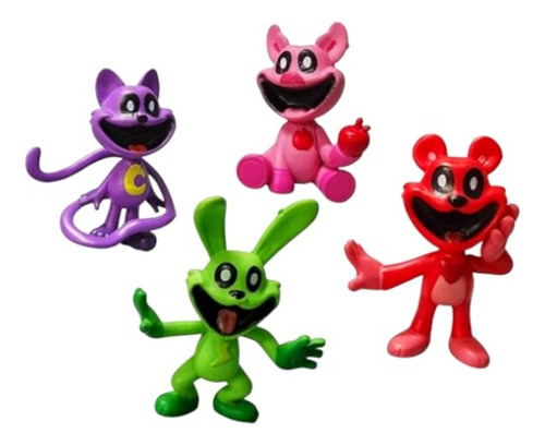 Muñeco Smiling Critters Poppy Playtime X4 Adorno Colección