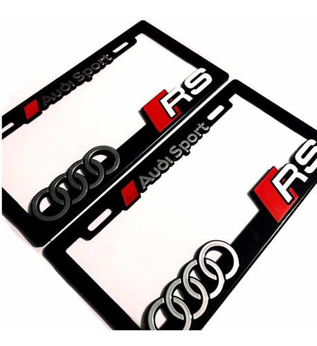 Par (2) Portaplacas Audi Rs A3 A4 A5 A6 A7 Q3 Avant