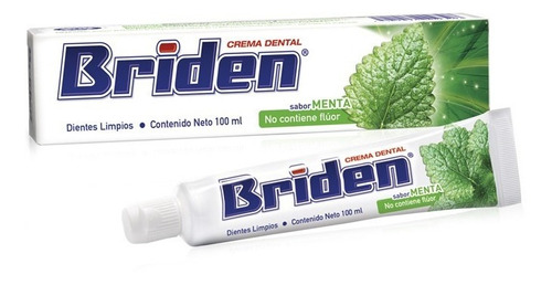 Briden Crema Dental Sin Flúor Caja 25 Pz 100ml + Envío