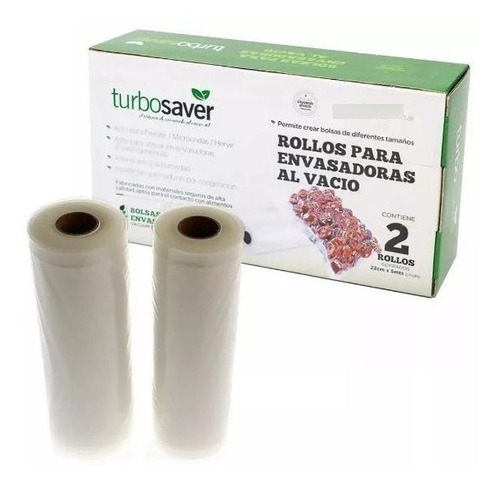 Rollos X2 Br2205 Bolsas Gofradas Envasadora Al Vacío 22cmx5m