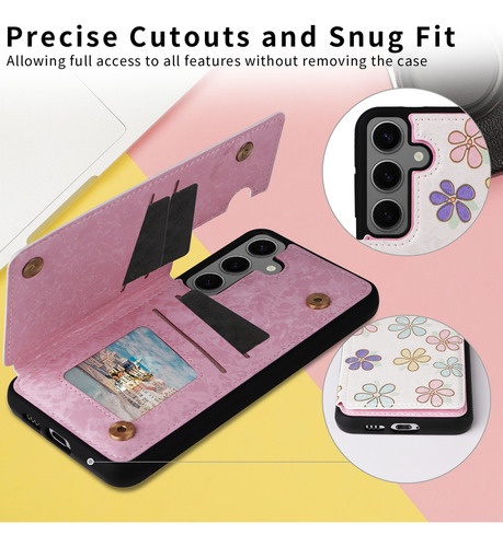 A Funda De Piel Tipo Cartera For Samsung Galaxy S23 Fe