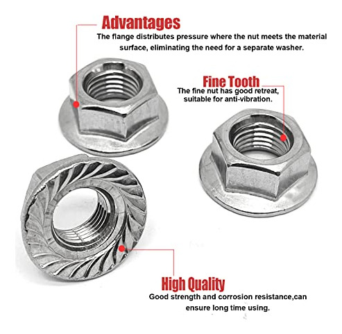 Tuerca Hexagonal De Acero Inoxidable 304 M14-1.5mm (4pcs)