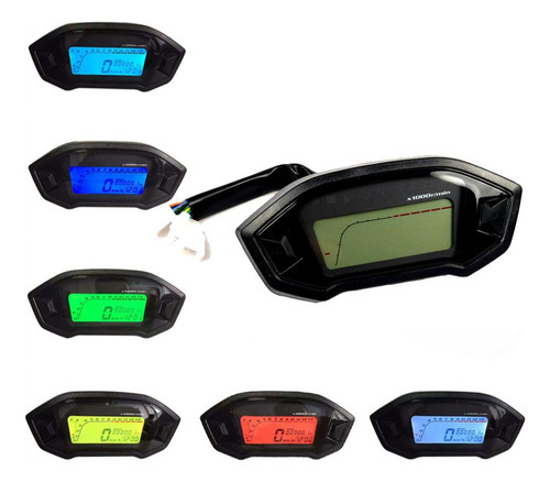 M Mini Velocímetro Digital Universal Para Motocicletas Con