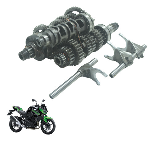 Caixa Marcha Câmbio Completo Kawasaki Z 400 19-23 Original (Usado)