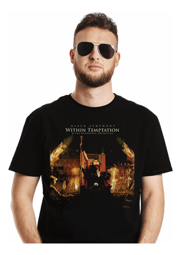 Polera Within Temptation Black Symphony Metal Abominatron