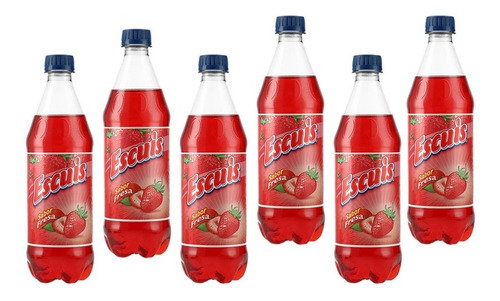 Refresco Frutal Escuis Fresa 600ml 6pcs