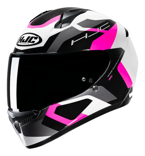 Casco Integral Hjc Mc8 C10 Tins Rosa Certificado Ecer22-06