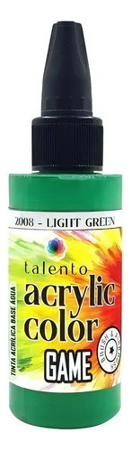 Tinta Acrylic Color Game 30ml Diversas Cores - Talento Cor 2008 - Light Green