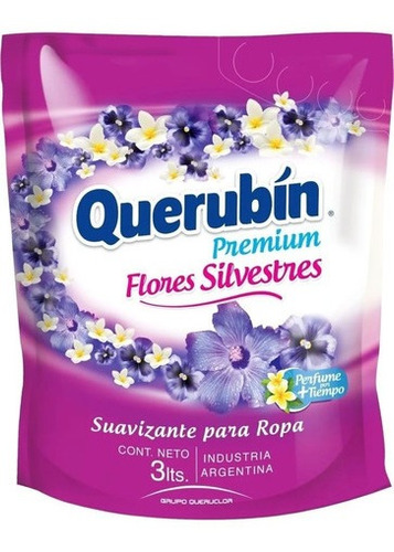 Suavizante Querubin Flores Silv Doy Pack 3 L X 4 U Lescuadre