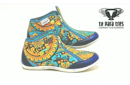 Imagen 7 de 7 de Zapatillas Abotinada Te Para Tres Diseños Unicos Modernos