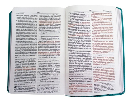 Imagen 6 de 6 de Biblia Reina Valera 1960 Compacta Letra Grande Aqua
