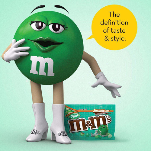 Chocolate Confeito M&m's Sabor Menta Mint Pacote 272,2g