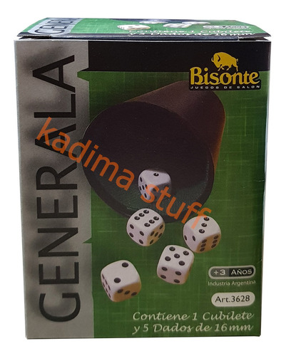 Juego Generala En Caja Original Bisonte