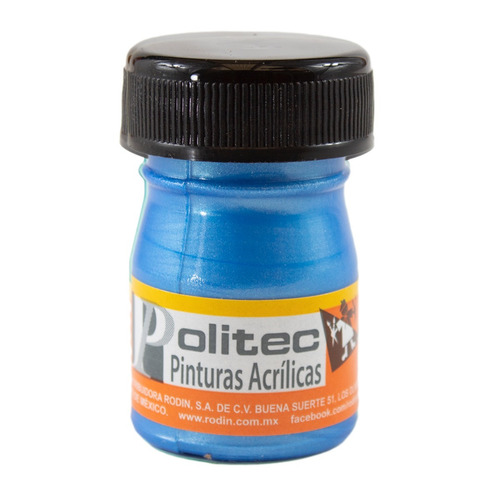 Pintura Azul Nacarado 20ml Acrílico Politec 12 Pack Arte