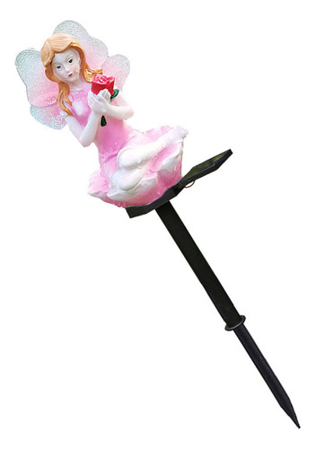 Lámpara Solar Flower Fairy Ground Lampara Exterior