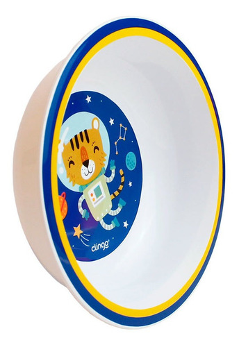 Imagem 2 de 9 de Tigela Redonda Bowl Infantil Atóxica Estampada Clingo