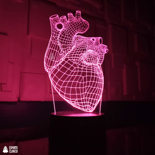 Lámpara Acrílica Molécula Adn 3d Genética Química 16 Colores